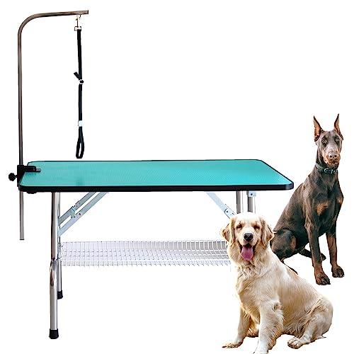 プチリュバンの外付けアーム付トリミングテーブル/超大型LLサイズ/カゴ付/PVC/高さ65cm/11...