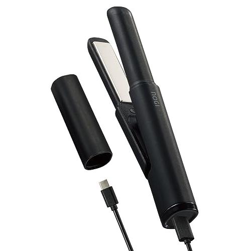 NOGI (ELECOM) ミニストレートヘアアイロン USB給電 14mm 持ち運び 【 3段階調...