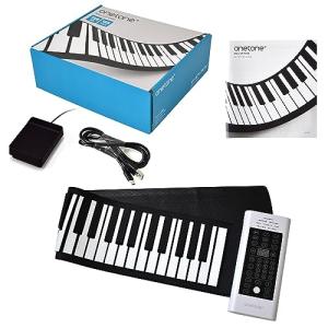 ONETONE ワントーン ロールピアノ (ロールアップピアノ) 61鍵盤 スピーカー内蔵 充電池駆動 トランスポーズ機能搭載 USB-MIDI｜plusa-main