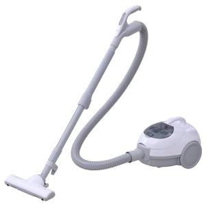 [山善] 掃除機 紙パック式 キャニスター コード式 クリーナー 軽量 手元スイッチ エアータービンブラシ お手入れ簡単 伸縮パイプ付き ホワイ｜plusa-main