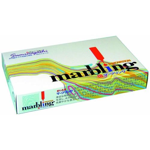 墨運堂 水彩 彩液 マーブリング 6色セット 15620