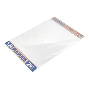 タミヤ 楽しい工作シリーズ No.125 白色プラバン 1.2mm厚 B4サイズ 2枚入 工作素材 70125｜plusa