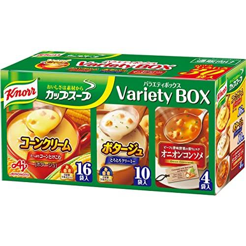 クノール カップスープ バラエティボックス 3種 30袋入 アソート 詰め合わせ 野菜スープ 味の素...