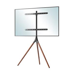 DMM.make DISPLAY/TVスタンド テレビスタンド 43-65インチ VESA対応 左右180°回転 木目3脚 ブラウン DKS-L｜plusa-main