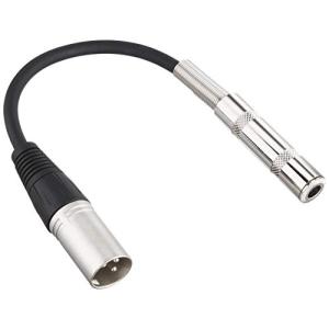 キクタニ TECH 変換コード モノラルフォン(メス)→XLR(オス) MT-40M｜plusa