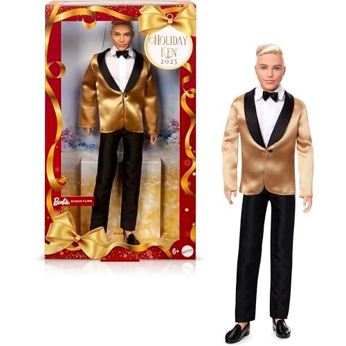 バービー(Barbie) ホリデーケン ブロンド シグネチャー BLACK きせかえ人形・ハウス ま...