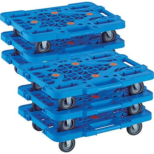 TRUSCO(トラスコ) 平台車 軽量 ルートバンメッシュタイプ 370×500荷重100kg 連結...