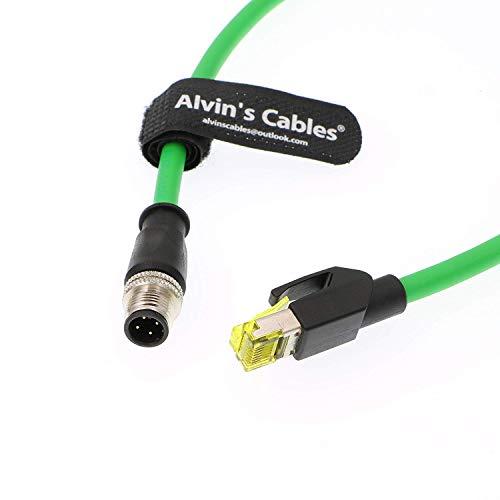 Alvin's Cables M12 4 pin オス to RJ45 オス ネットワーク CAT5...
