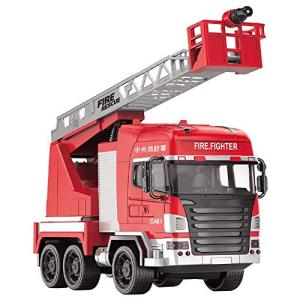 ラジコン消防車 Dickie Toys ラジコン 空港用化学消防車 はしご車 放水