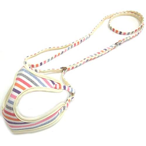 ONS ストライプソフトハーネスリード マルチホワイト SS サイズ