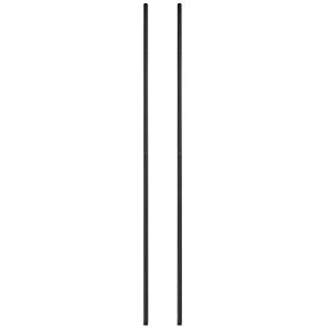 ドウシシャ ルミナス ノワール スチールラックパーツ 高さ174cm 基本ポール 2本セット ラック 支柱 ポール径25mm アジャスター付き｜plusa-main