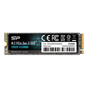 シリコンパワー SSD 1TB 3D NAND M.2 2280 PCIe3.0×4 NVMe1.3 P34A60シリーズ 5年保証 SP001｜plusa-main