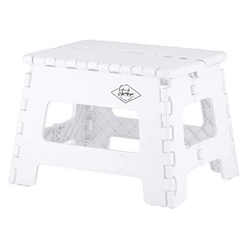 不二貿易 折りたたみ椅子 踏み台 ステップ 幅32.5×奥行25.5×高さ22cm ホワイト アウト...
