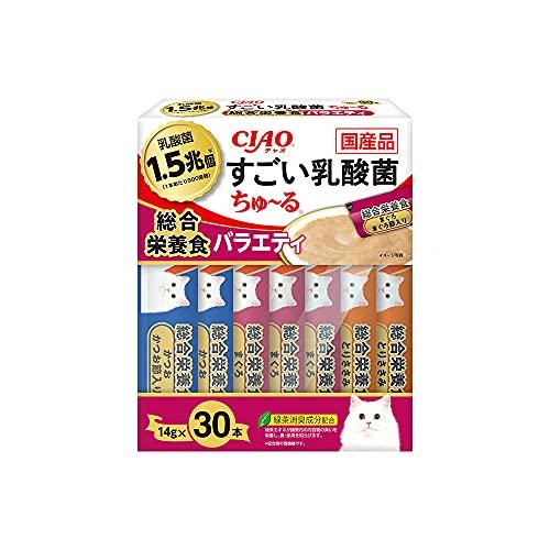 CIAO (チャオ) すごい乳酸菌ちゅ~る 総合栄養食バラエティ 30本