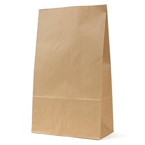 パックタケヤマ 紙袋 マチあり 角底袋 H40 未晒 100枚 XZT00393