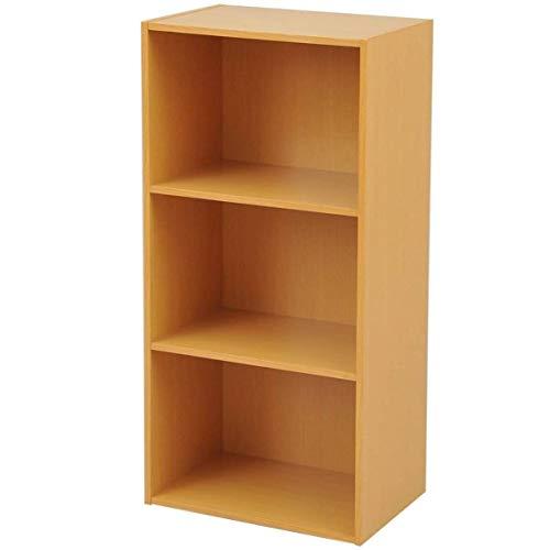 山善 3段カラーボックス ナチュラル GCB-3(NB)