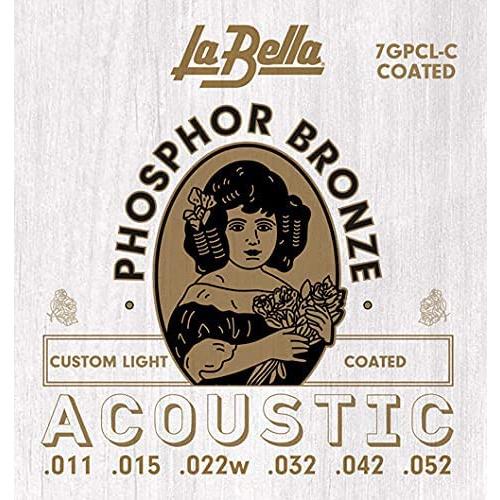 La Bella（ラベラ） アコースティック弦 7GPCL-C Coated カスタムライトテンショ...