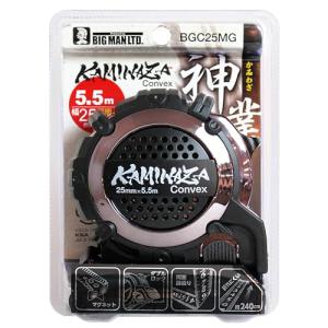 ビッグマン(Bigman) コンベックス マグネット 両面目盛 厚テープ 25×5.5m BGC25MG メジャー スケール