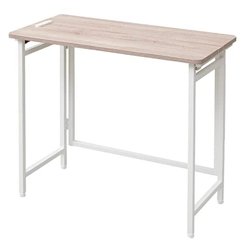 山善(YAMAZEN) 折りたたみテーブル 2口コンセント付き 幅80 奥行40 高さ70 EPST...