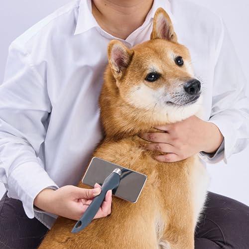 ペティオ (Petio) 犬猫用 FIXCARE ピン先が優しく握りやすい ハードスリッカーブラシ ...