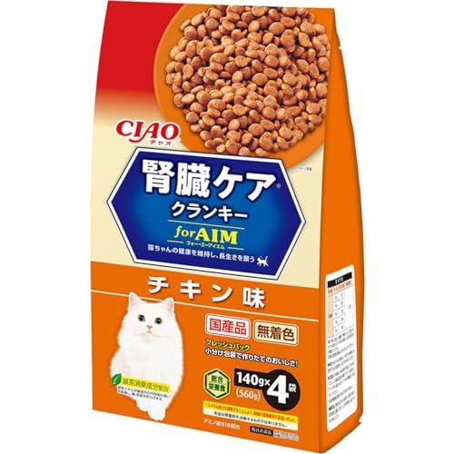 チャオ (CIAO) 腎臓ケアクランキー チキン味 140g×4袋