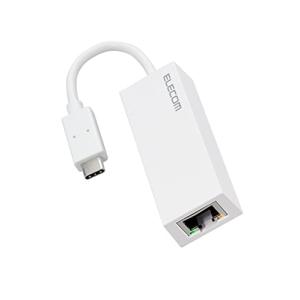 エレコム 有線LANアダプター USB-C 1Gbps ギガビットイーサネット USB3.2(Gen1) Windows Mac 対応 ホワイト｜plusa-main