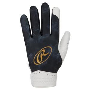 Rawlings(ローリングス)野球 守備用手袋 ゴーストスモーク2 EFG25S02 ジュニア・大人用 片手 合皮 グリップ力耐久性 ブラック