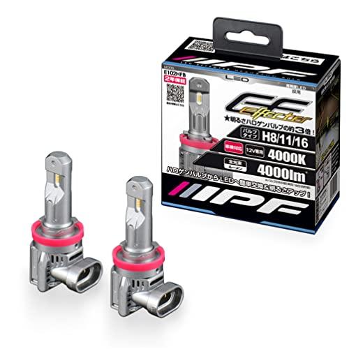 IPF ヘッドライト フォグランプ LED 車用 H8 H11 H16 4000lm 4000K 温...