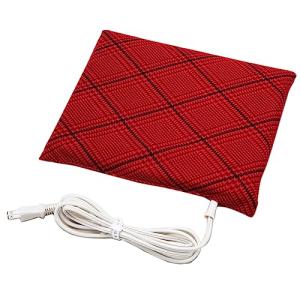 広電(KODEN) 電気あんか ソフト 26cm×32cm×3cm 赤グレンチェック レトロ 省エネ コンパクト VWF152H-AC｜plusa