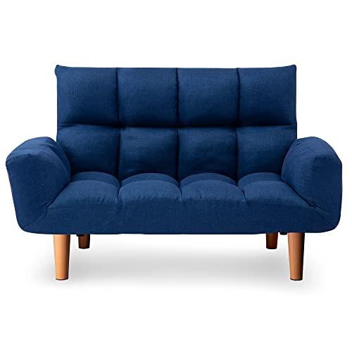 アイリスプラザ ソファ ソファー ローソファ 14段階リクライニング 幅約108cm 2WAY ロボ...