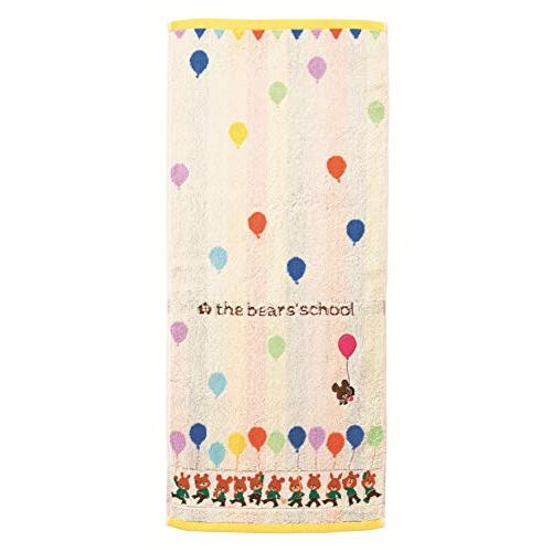 丸眞 フェイスタオル くまのがっこう 34×80cm バルーンマーチ 綿100% 433500030...