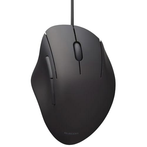 エレコム マウス SHELLPHA 有線 静音 5ボタン Sサイズ 抗菌仕様 ブラック M-SH21...