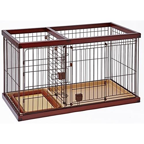 ペティオ (Petio) トイレのしつけが出来る ドッグルームサークル ブラウン スモール