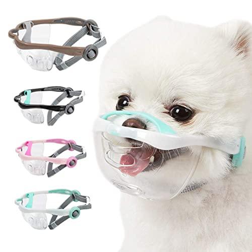 マウスフィット M チャコール 小型犬用 犬用マズル 口輪 ペット用品 犬用 無駄吠え防止 通気性