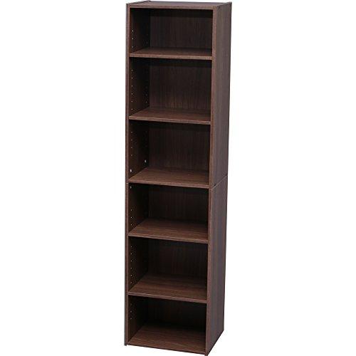 アイリスオーヤマ カラーボックス 収納ボックス 本棚 6段 可動棚 幅36.6×奥行29×高さ144...