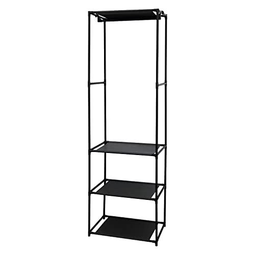 トレードワン ハンガーラック 3段 棚 軽量 衣類・鞄置き パイプハンガー 高さ166.5×幅52×...