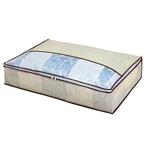 アストロ 収納ケース 羽毛布団用 ダブルサイズ用 ライトベージュ 抗菌 防臭 消臭 収納袋 不織布 ...