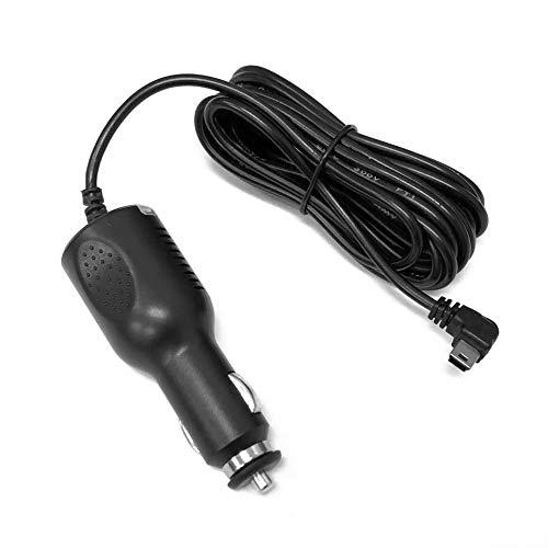 DC5V/2A miniUSBタイプ シガーソケット電源アダプター コード長3.5m インジケーター...