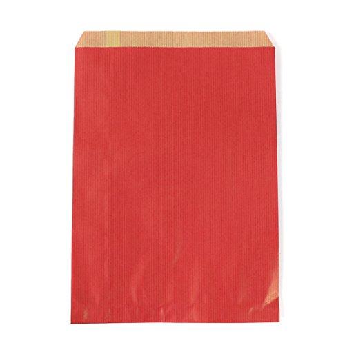 パックタケヤマ 紙袋 マチなし 平袋 F18 ルージュ 200枚 XZT00358