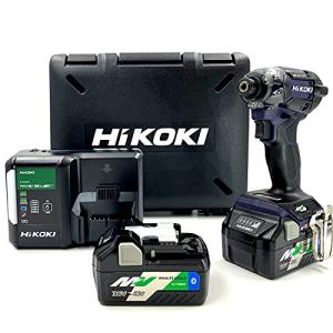 HiKOKI(ハイコーキ) 36Vインパクトドライバ ディープオーシャンブルー Bluetooth搭載蓄電池2個・充電器・ケース付き WH36D｜plusa-main