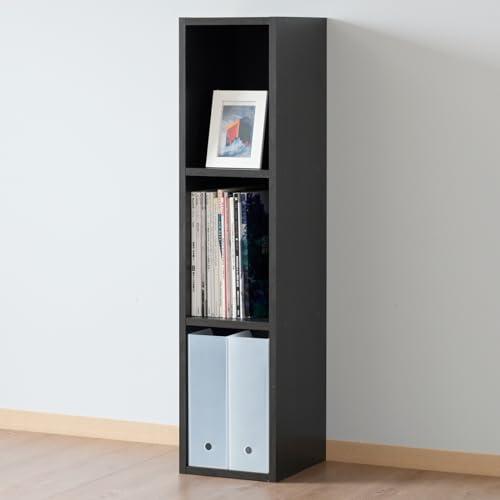 [山善] 棚 本棚 カラーボックス A4ファイル対応 3段 スリム 幅25×奥行29×高さ109cm...