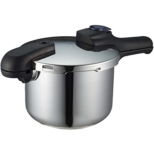 パール金属 圧力鍋 4.5L IH対応 3層底 切り替え式 レシピ付 クイックエコ H-5041