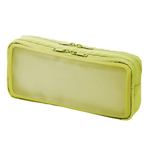 プラス ポーチ ジブンイロ ナカ見え ガジェットポーチL グリーン TW-BG002L 428-76...