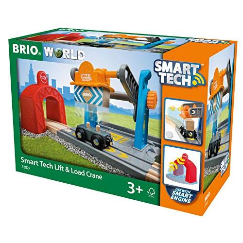 BRIO BRIO WORLD スマートテック リフト&amp;ロードクレーン 33827 木 33827