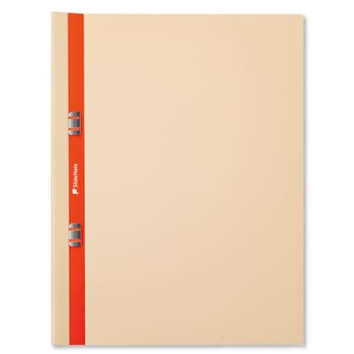 SlideNote スライドノート A4 ライトブラウン 360°展開 ワンタッチ 穴あけ不要 折り...