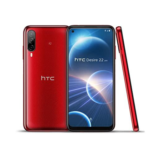 HTC Desire 22 pro サルサ・レッド SIMフリースマートフォン 99HATD003-...