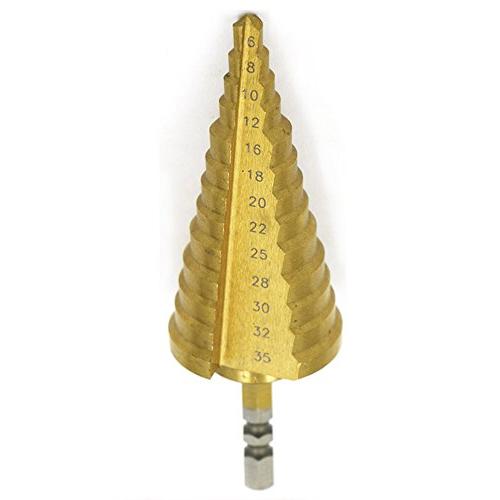 HE JIN ステップドリル タケノコドリル チタンドリル コバルトハイス仕様 ドリル 6-35mm