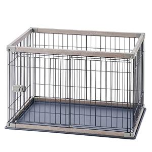 アイリスオーヤマ 犬 サークル ウッディサークル ロータイプ アッシュ