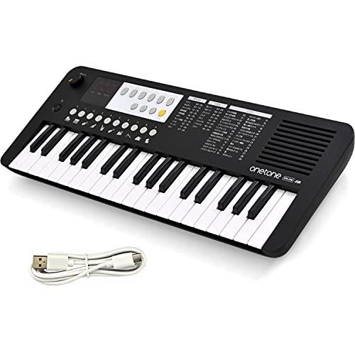 ONETONE ワントーン 電子キーボード ミニ37鍵盤 LEDディスプレイ搭載 USB-MIDI対...