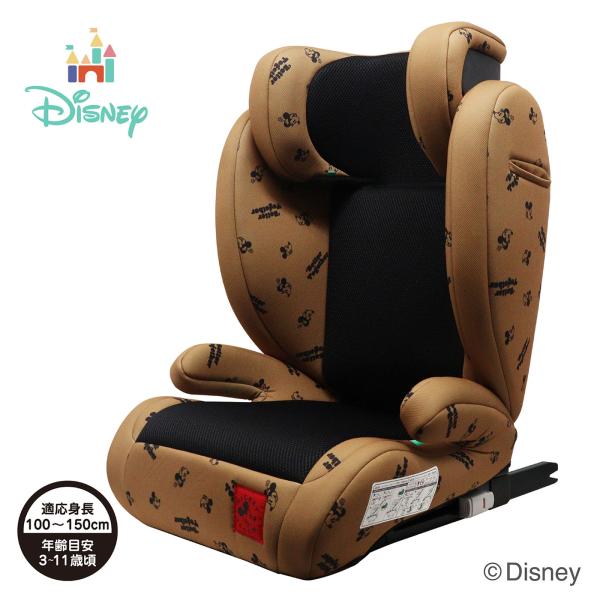 DISNEY ハイバックジュニアi-Size ミッキー&amp;ミニー 100cm〜150cm ジュニアシー...